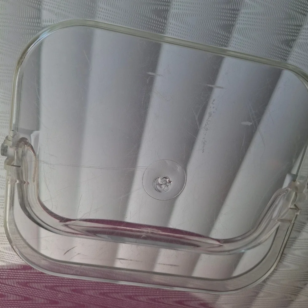 Wil-Hold Vintage Clear Plastic Sewing Box Craft Organizer 2 Removeable Trays